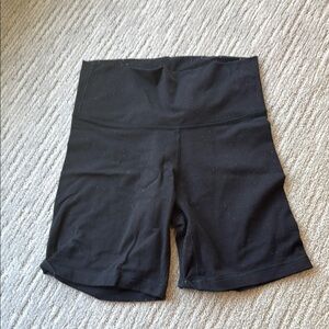 Women's Black High-Waisted Shorts